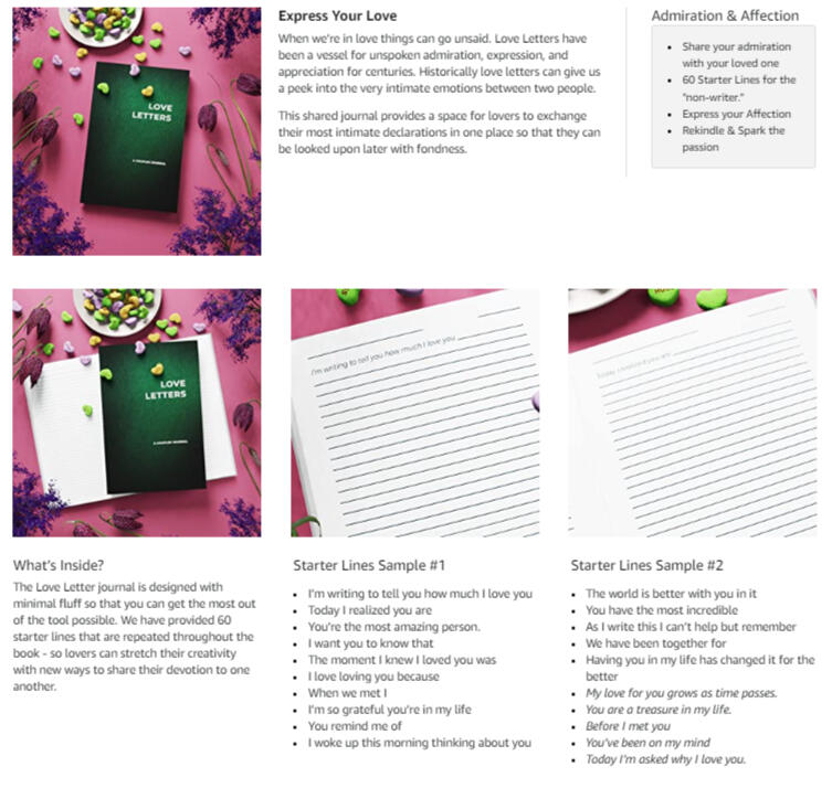 OhHeyVoid.com - A+ KDP Content - Love Letter Journal