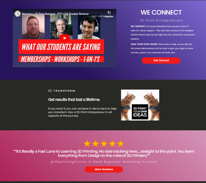 PrintThatThing.us - Landing Page Continued